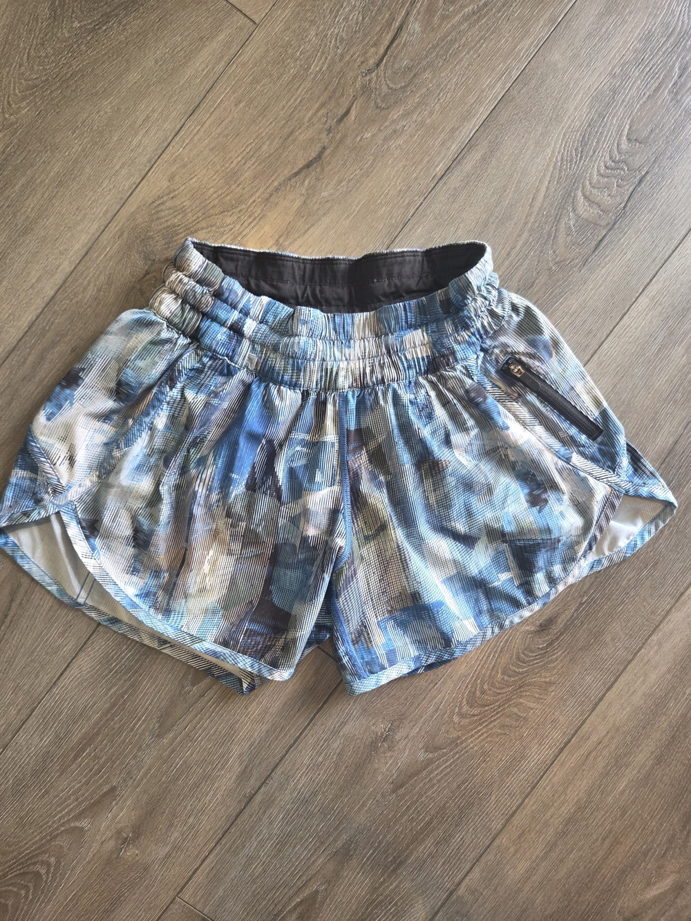 Lululemon Blue Multi-Print Athletic Shorts